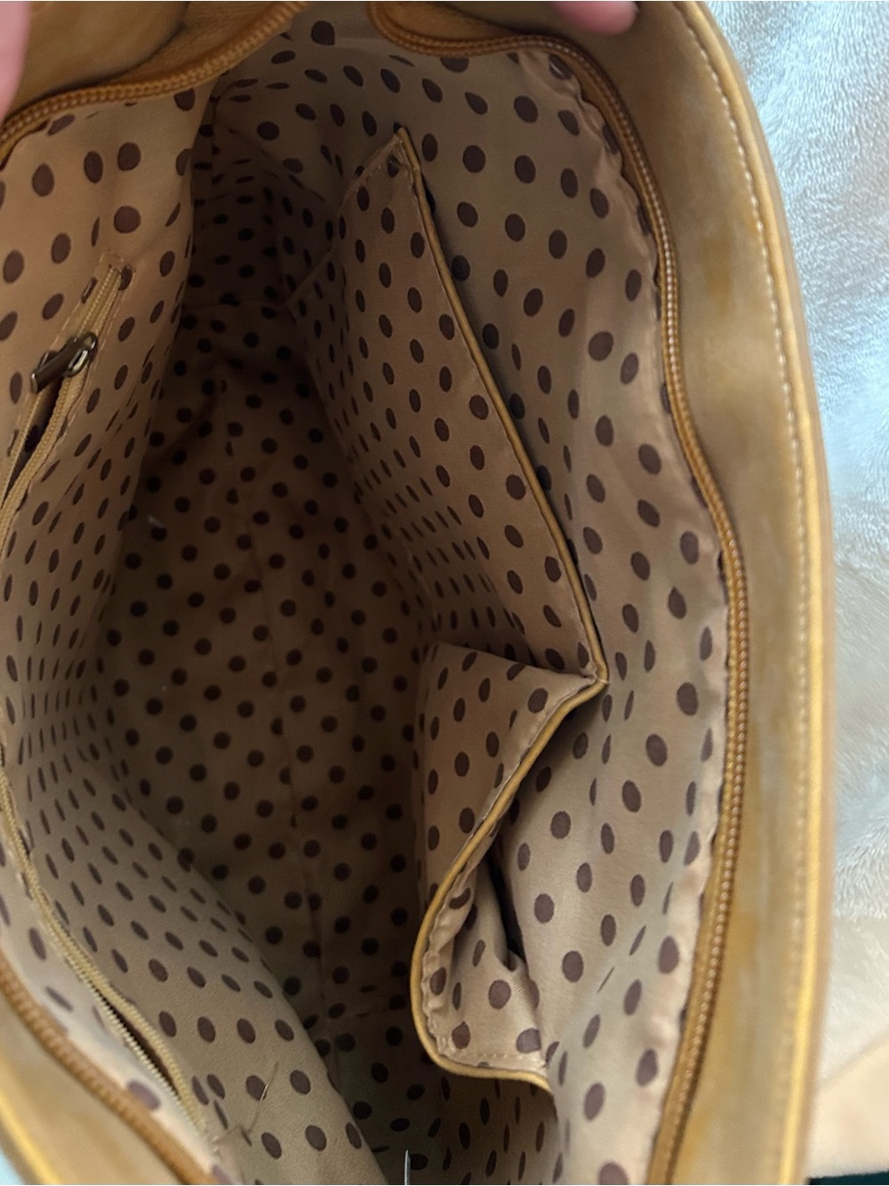 Classic Tan Crossbody Tote with Tassel - Women Bags - Picture 7 of 8